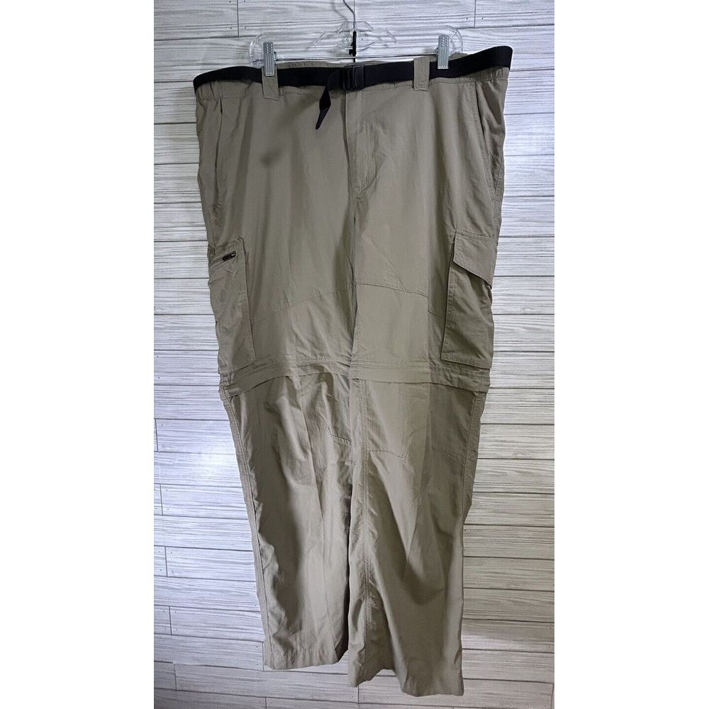 Columbia Omni-Shade Sun Protection Convertible Zipper Pants‎ Cargo Beige 42x32